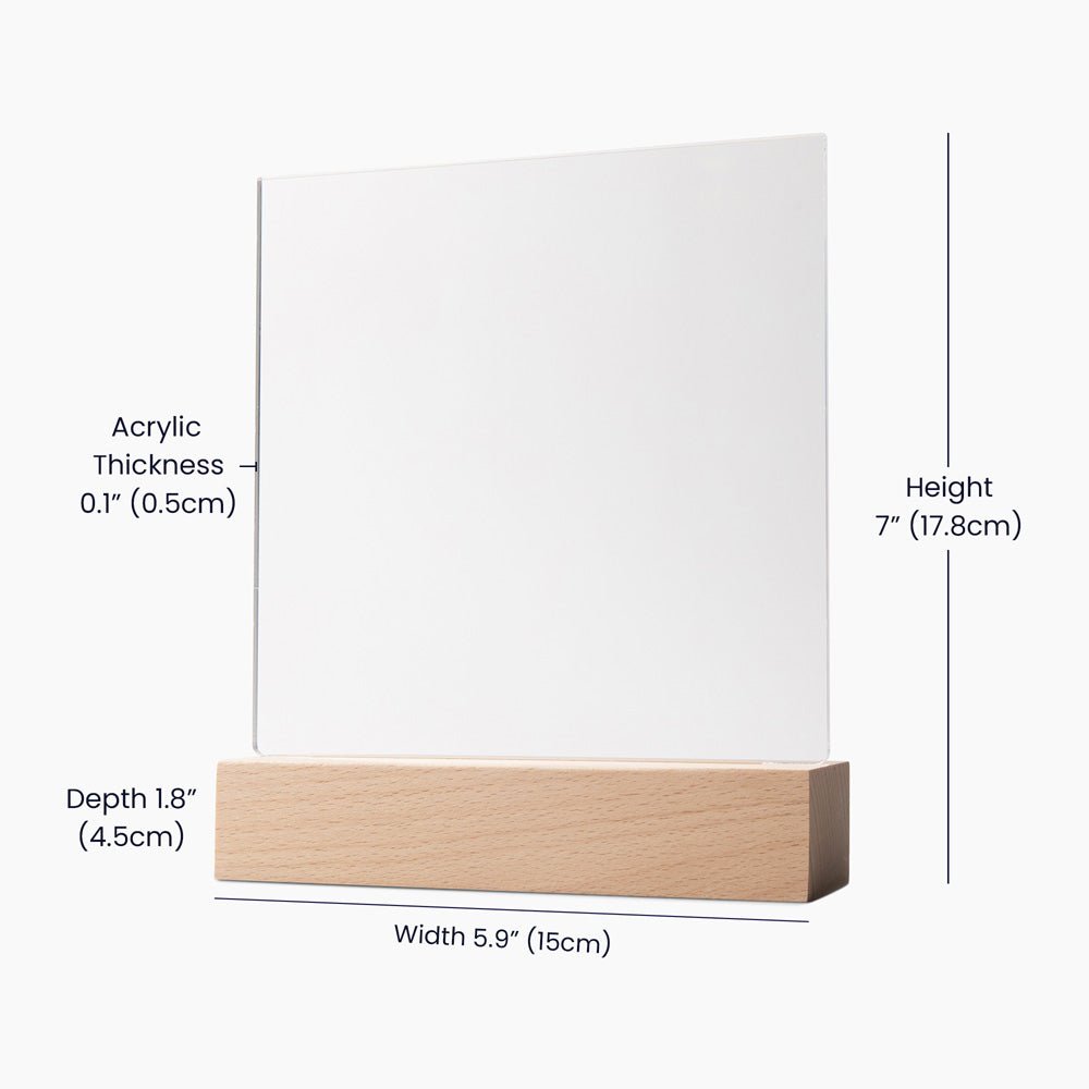 Acrylic Plaque Dimensions