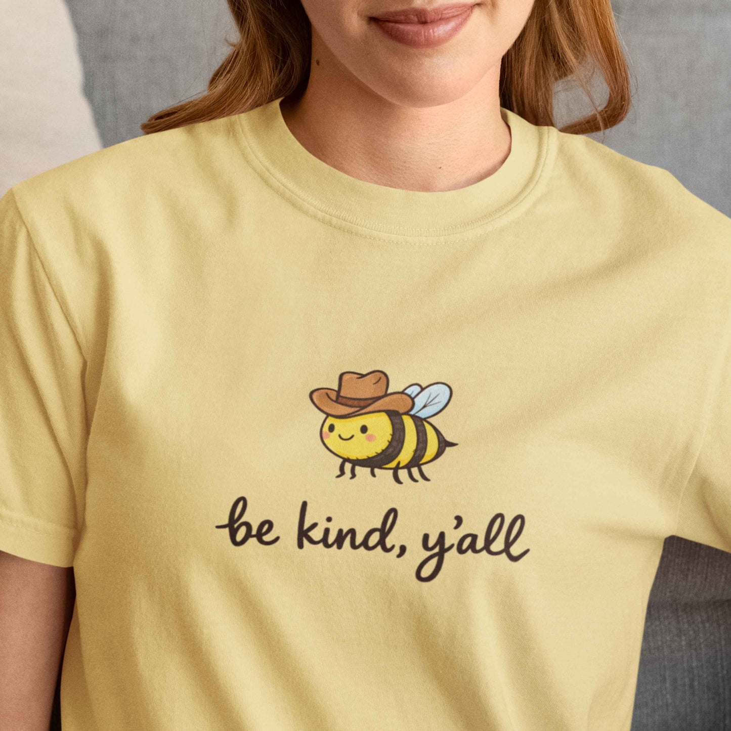 Be kind yall tshirt in yellow